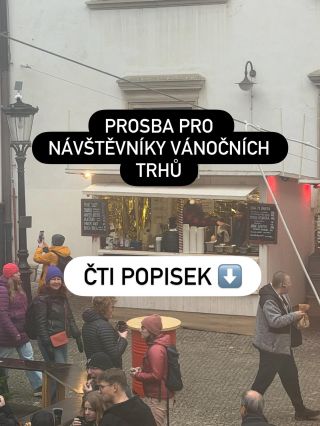Ahoj všichni! 🎄Mám na vás prosbu. Vánoční trhy jsou plné kouzelné atmosféry – vůně svařáku, světýlka, koledy… Ale za...